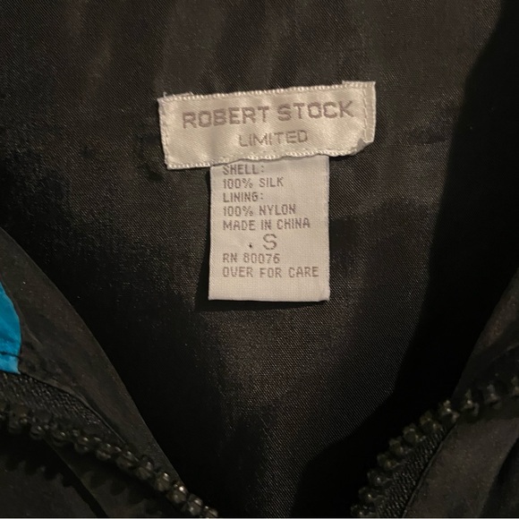 Vintage Robert Stock Limited Silk Jacket S Small - EUC - Picture 3 of 8